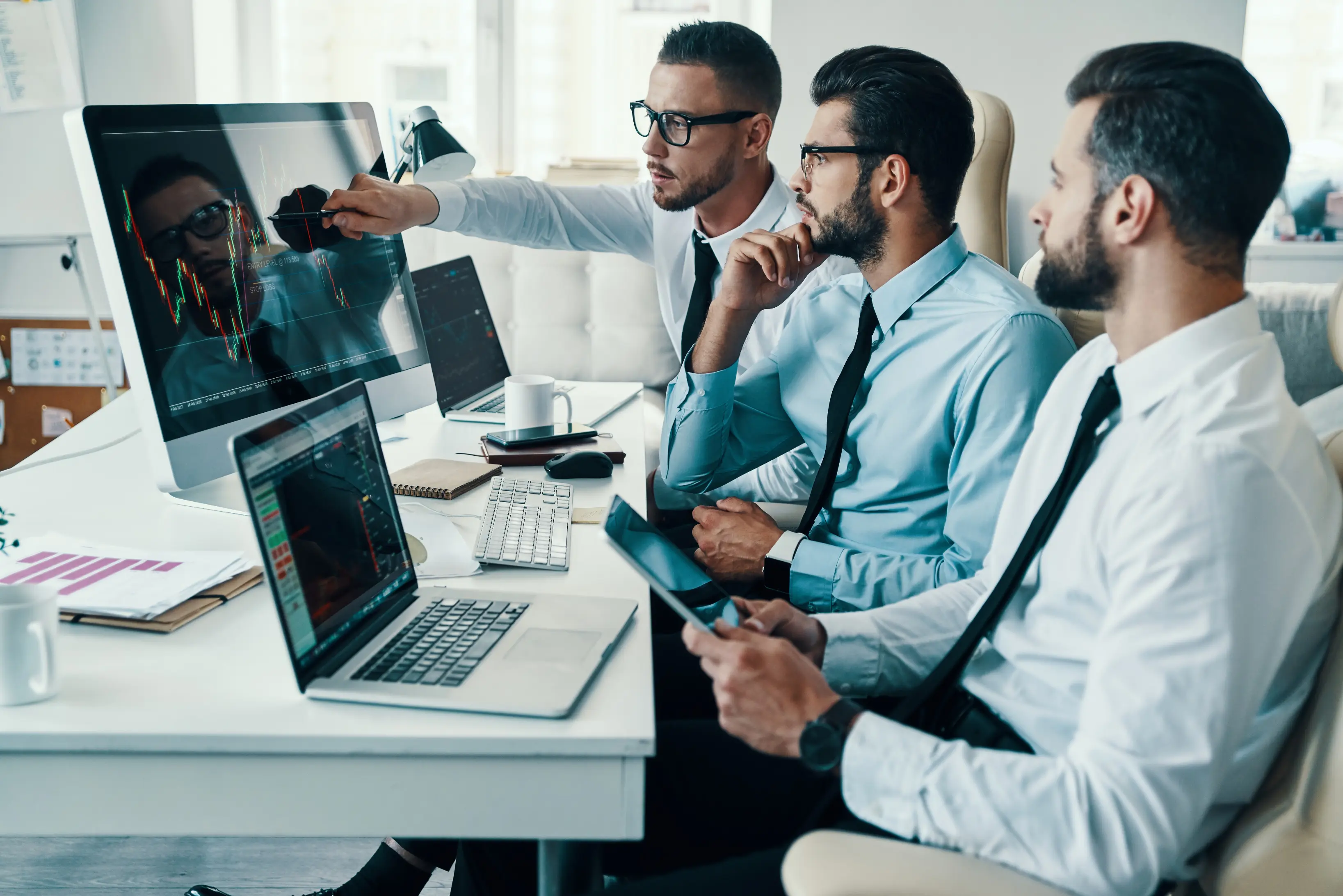 IT professionals working